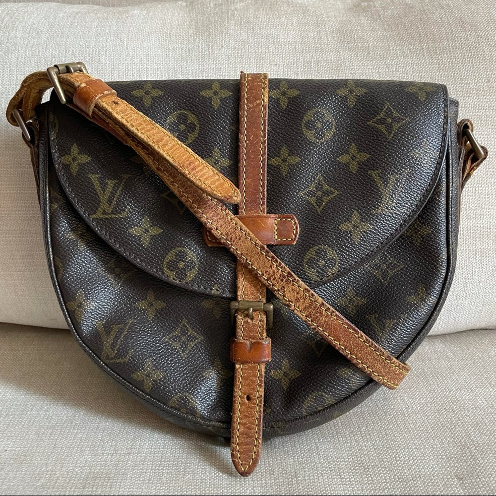 Louis Vuitton Monogram Crossbody Bag in Brown and Tan